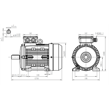 Silnik elektryczny 1,5kW 900 obr/min. 100B3